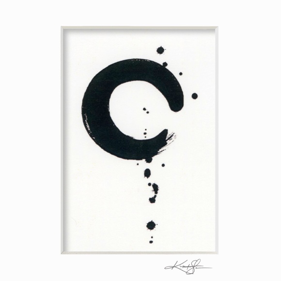 Enso Print in Mat from original painting by Kathy Morton Stanion - Picture 1 of 4